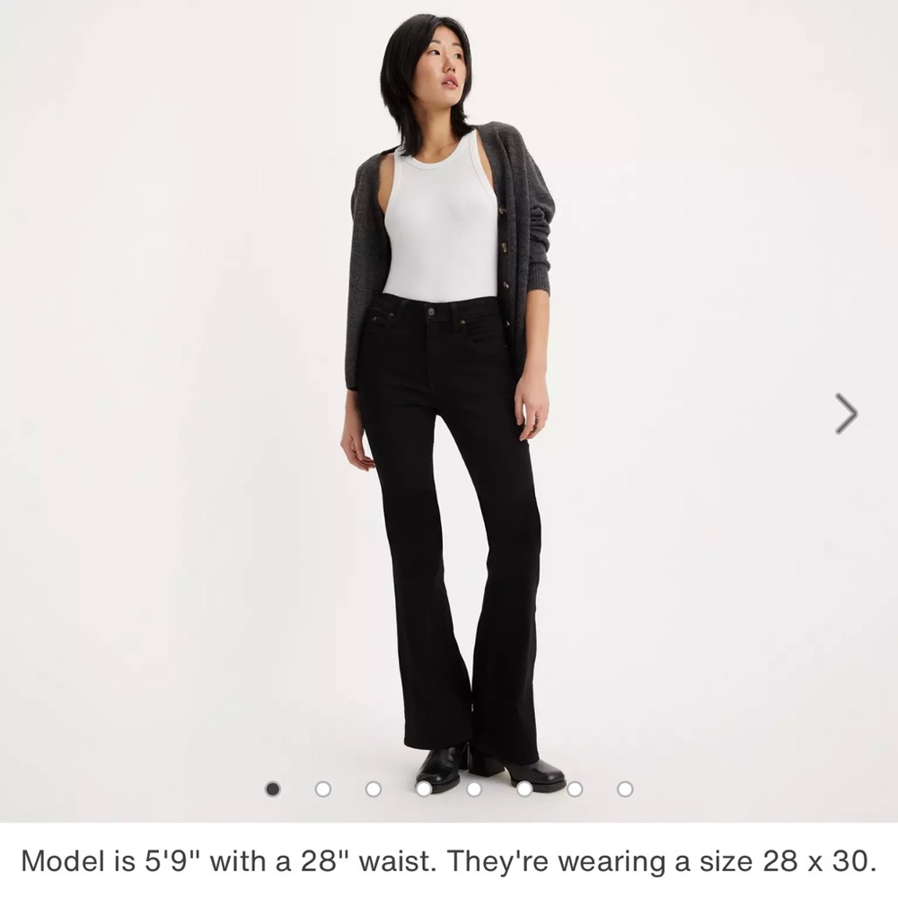 Levi’s black denim jeans